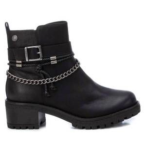 NEW XTI women's side zipper booties in black